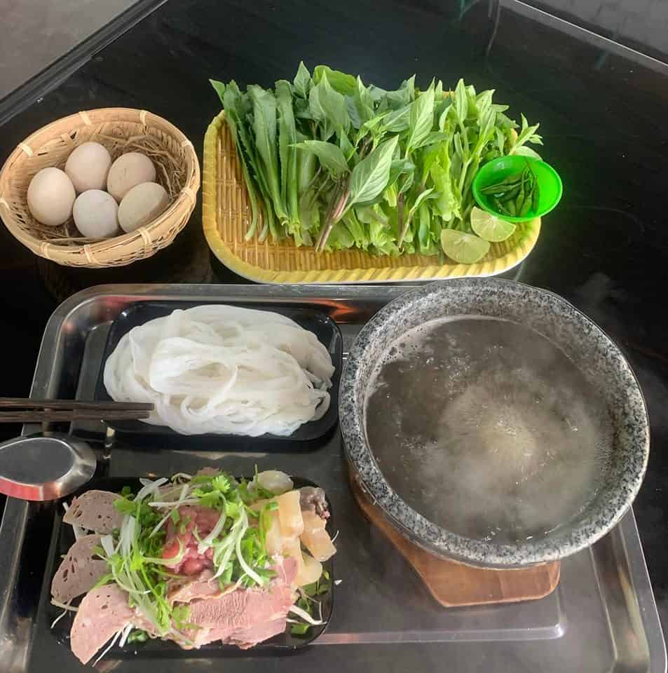 ăn sáng Măng Đen phở bát đá măng đen