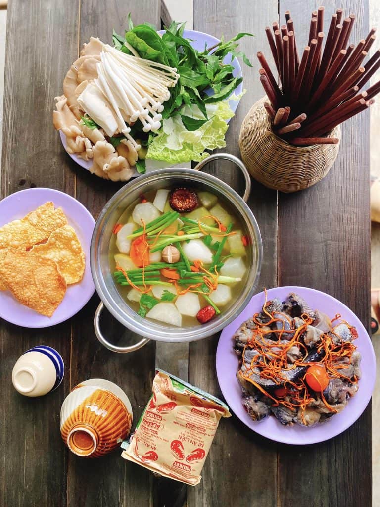 ăn sáng Măng Đen nấm nhà lành măng đen