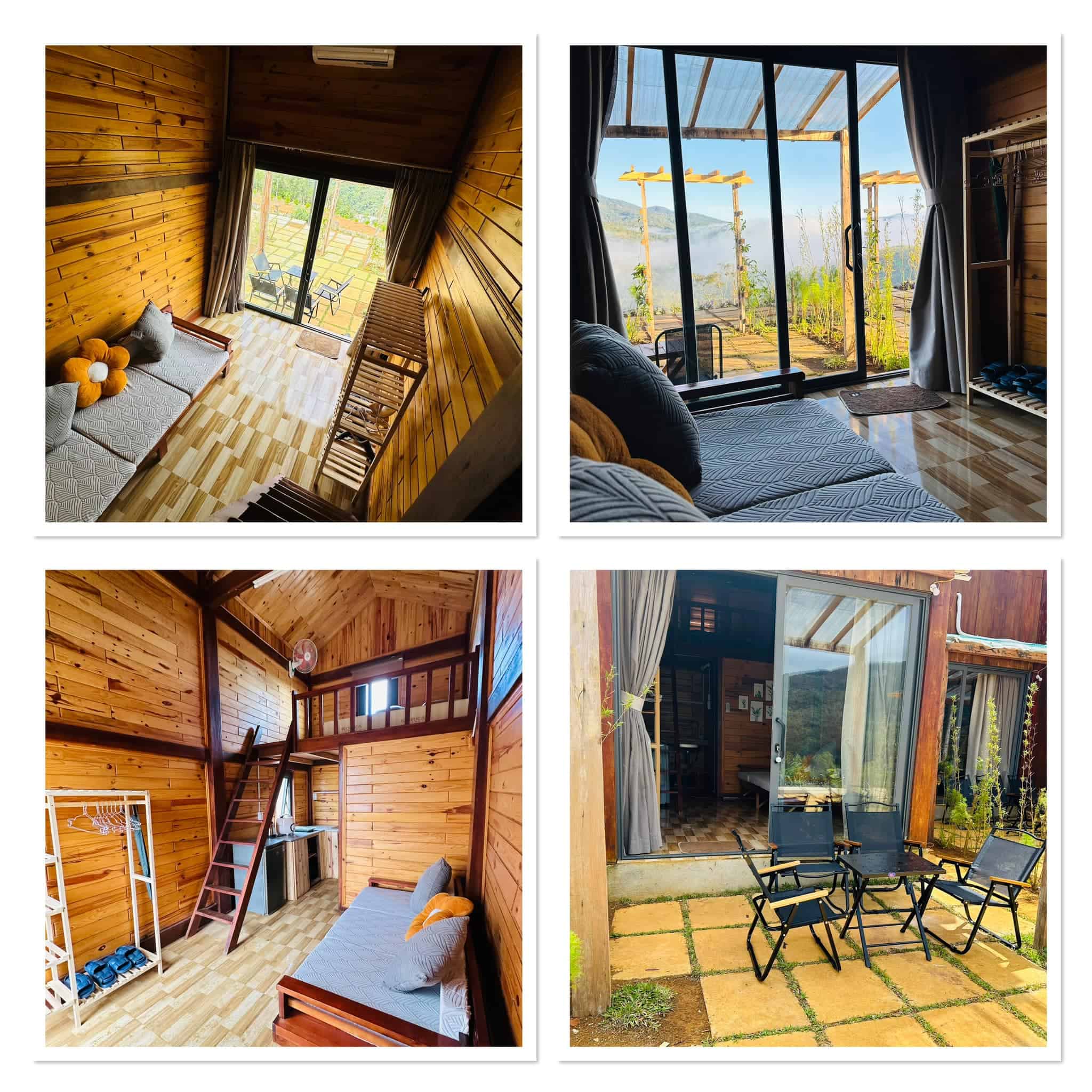 farmstay Măng Đen toàn bộ hình phòng bên ngoài và bên trong phòng dormity ventosa homefarm