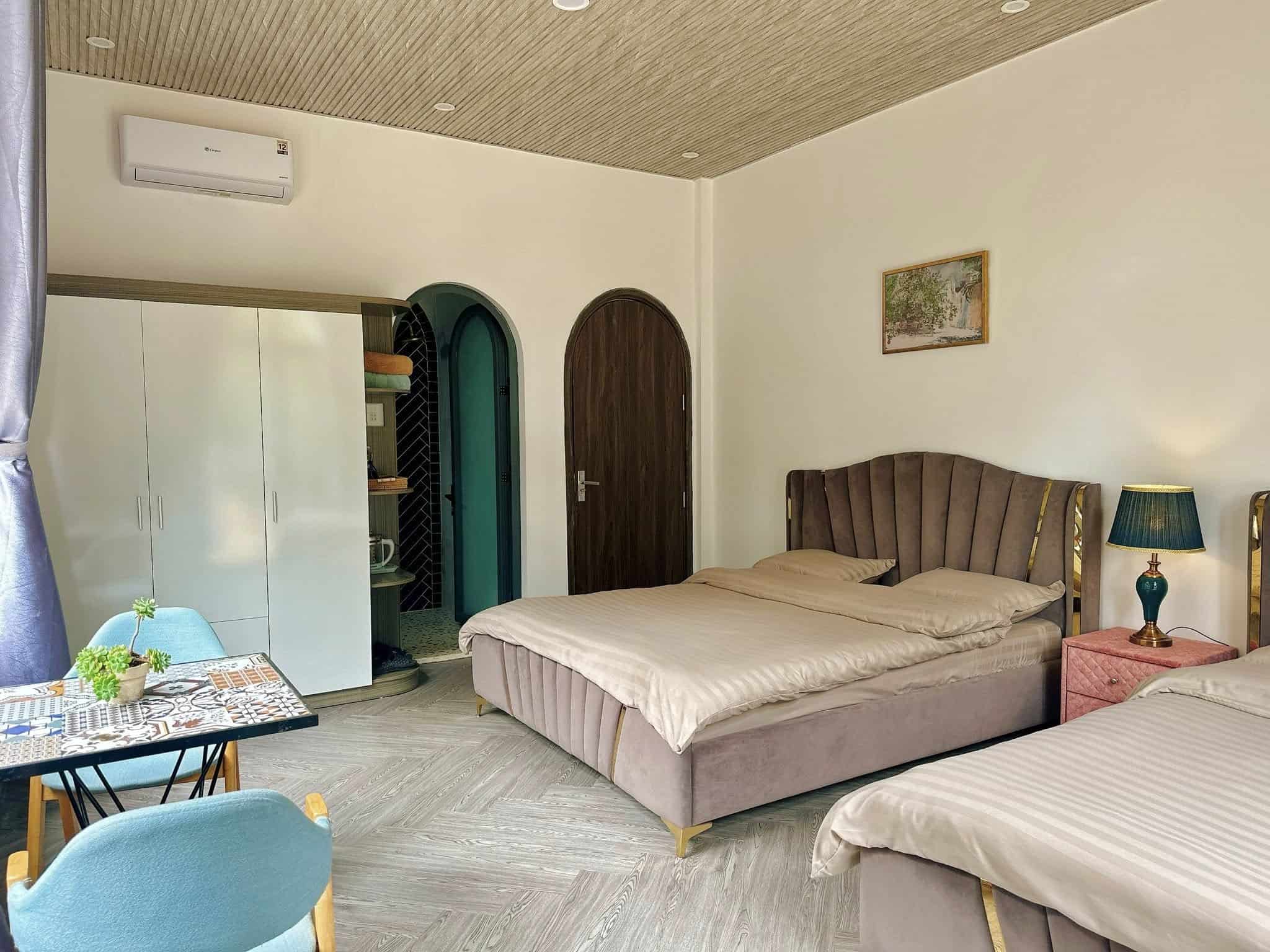 homestay Măng Đen phòng ngủ giường đôi đẳng cấp homestay Thalia