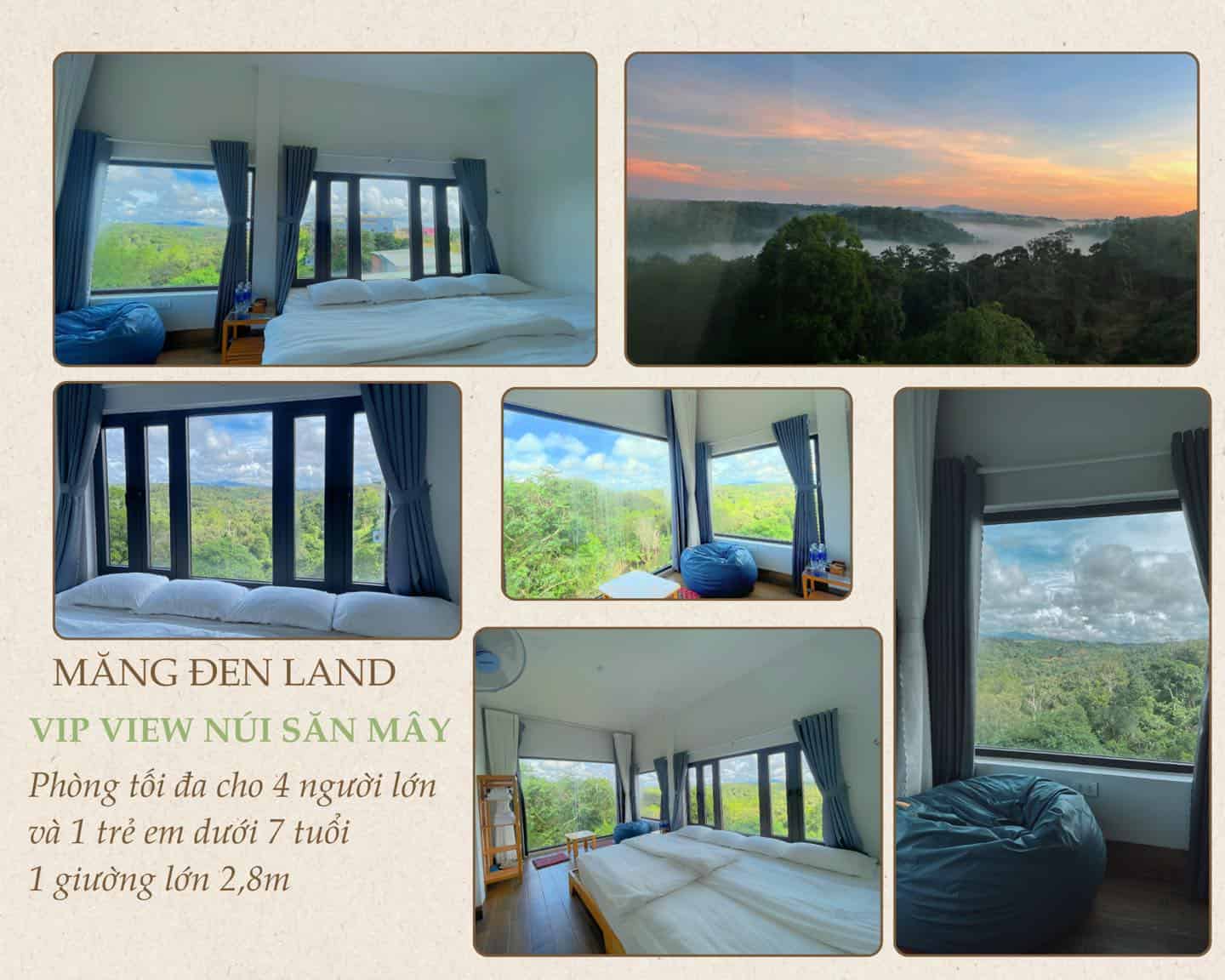 homestay Măng Đen bảng giá phòng vip view núi săn mây