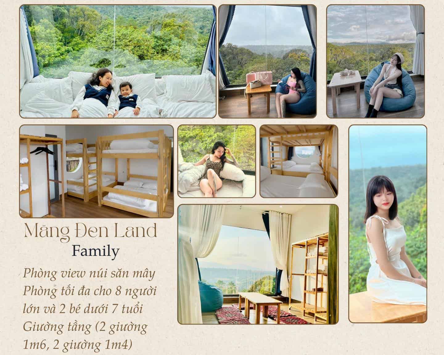 homestay Măng Đen bảng giá phòng gia đình