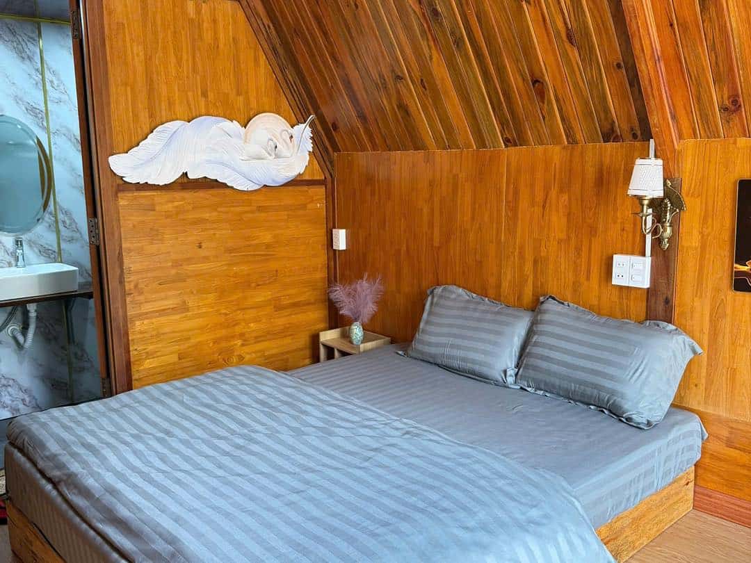 homestay Mang Den phòng phong cách