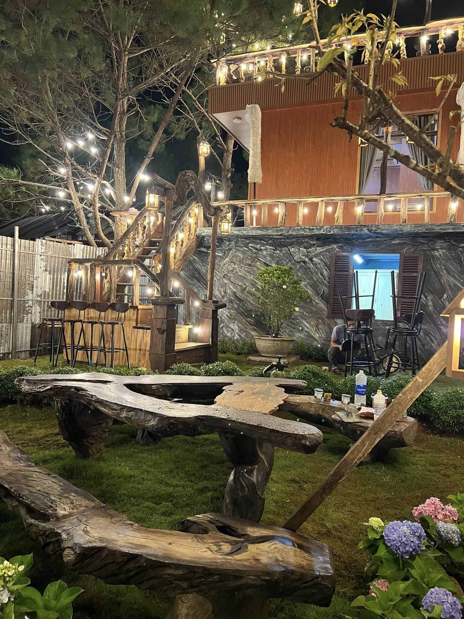 homestay Mang Den góc sân vườn ấm cúng của homestay Son