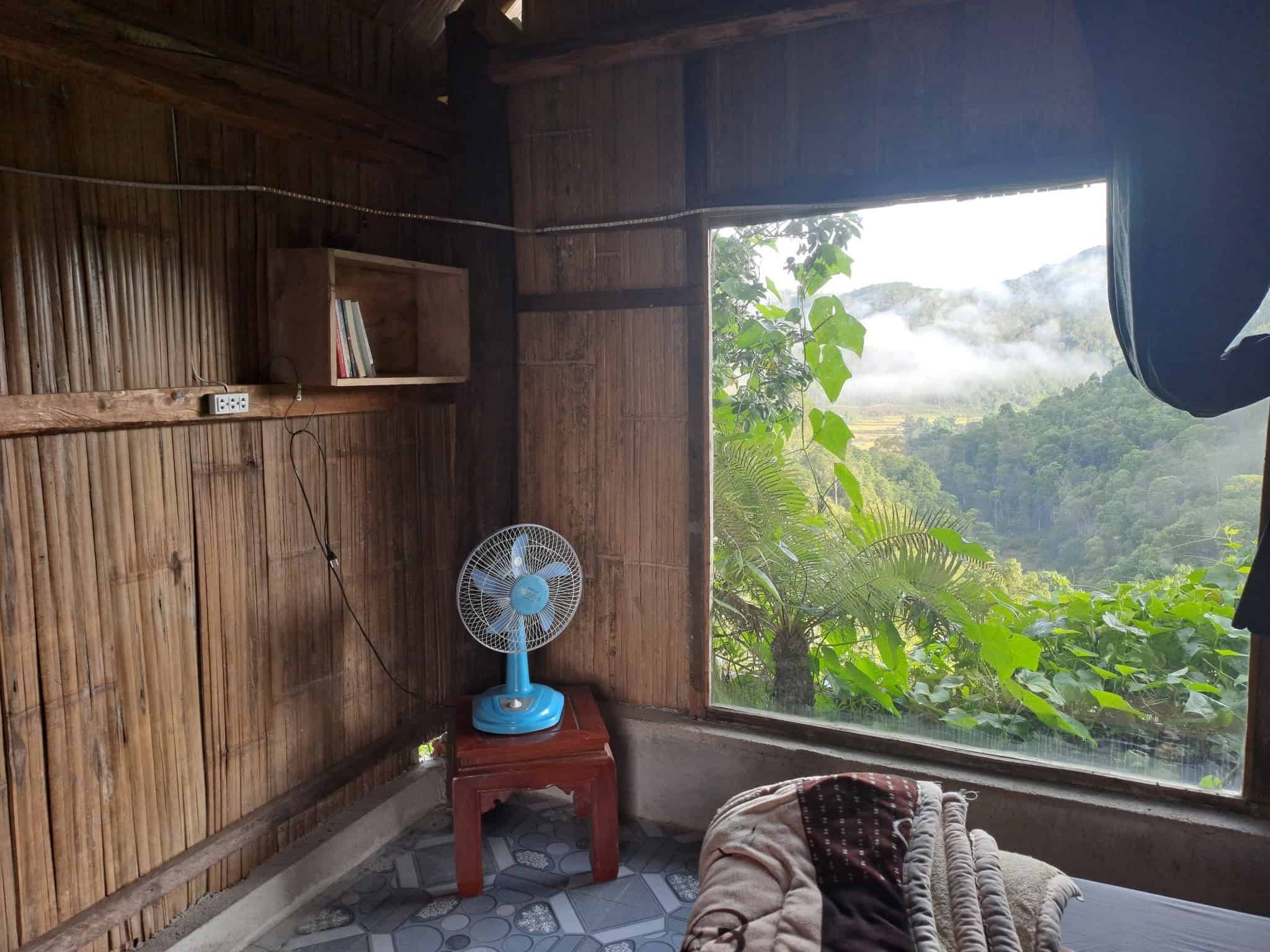 homestay Măng Đen góc trang trí có view rừng homestay niem t