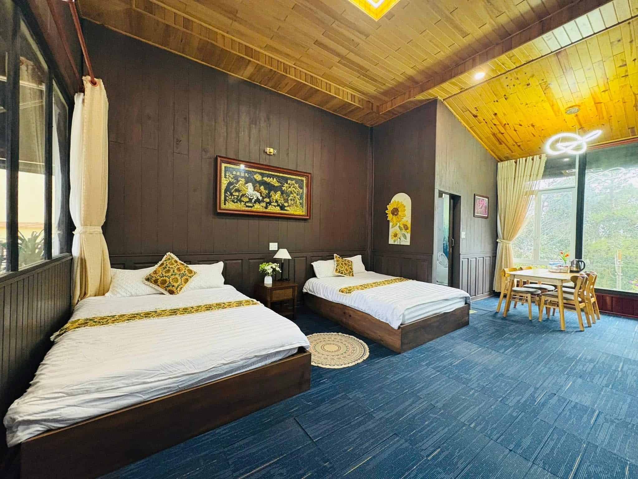 homestay mang den phòng ngủ đôi lộng lẫy Henisi Homestay