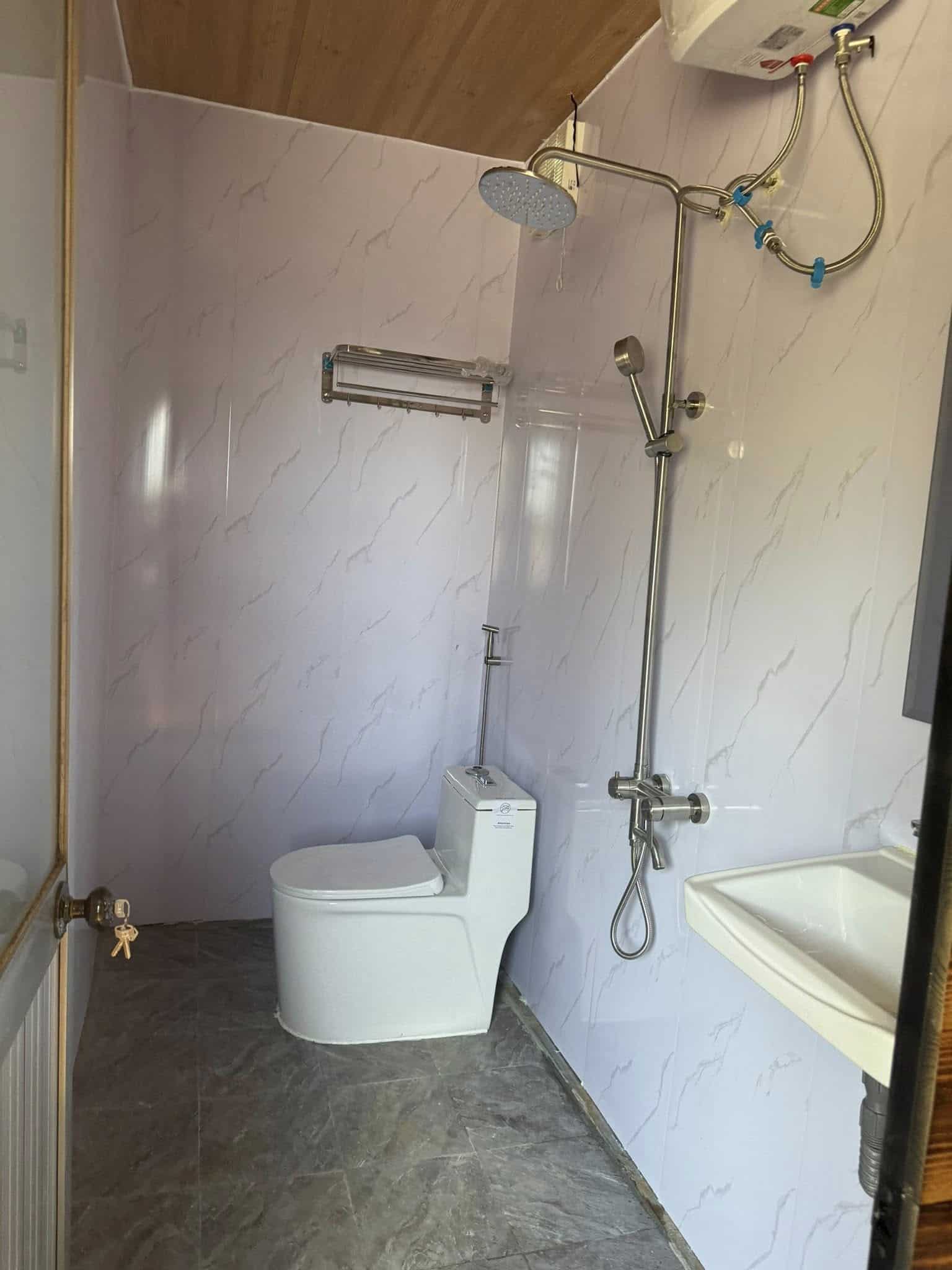 homestay măng đen nhà vệ sinh tiện nghi thông house homestay