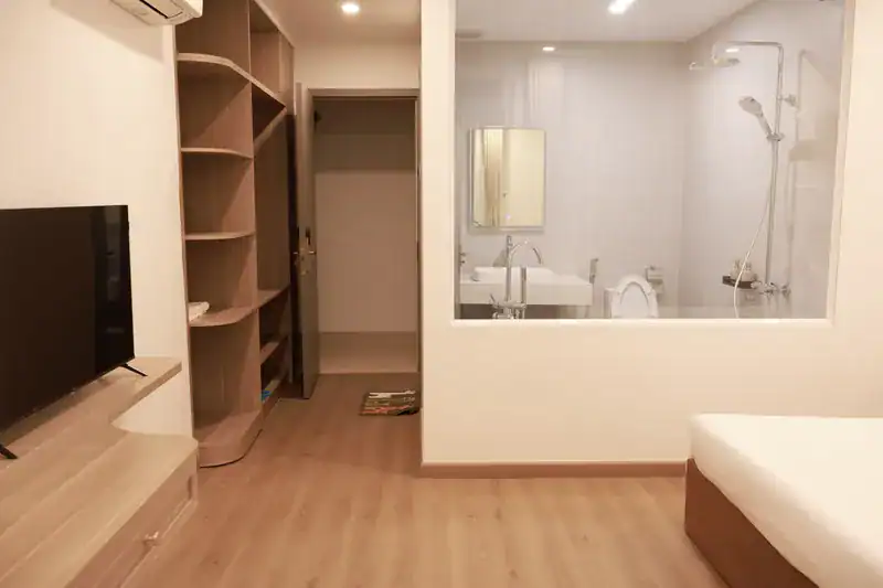 khách sạn măng đen phòng đơn nội thất cao cáp