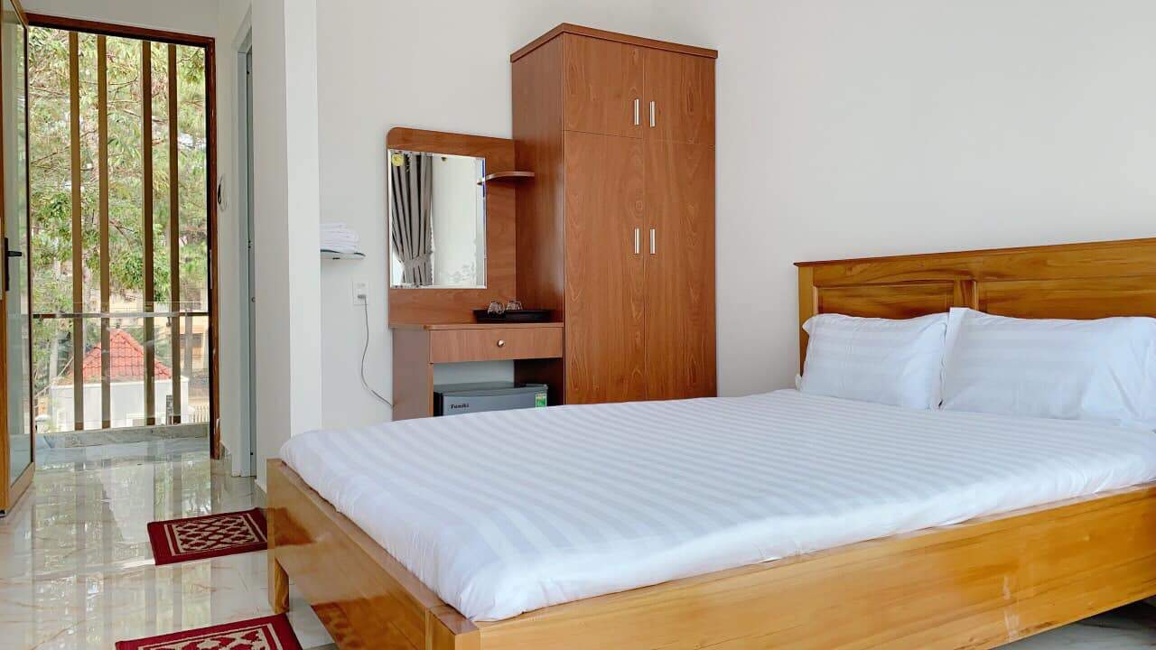 khách sạn Măng Đen giường ngủ đơn ở Long Vũ Hotel