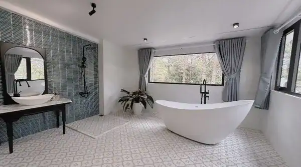 khách sạn măng đen bồn tắm