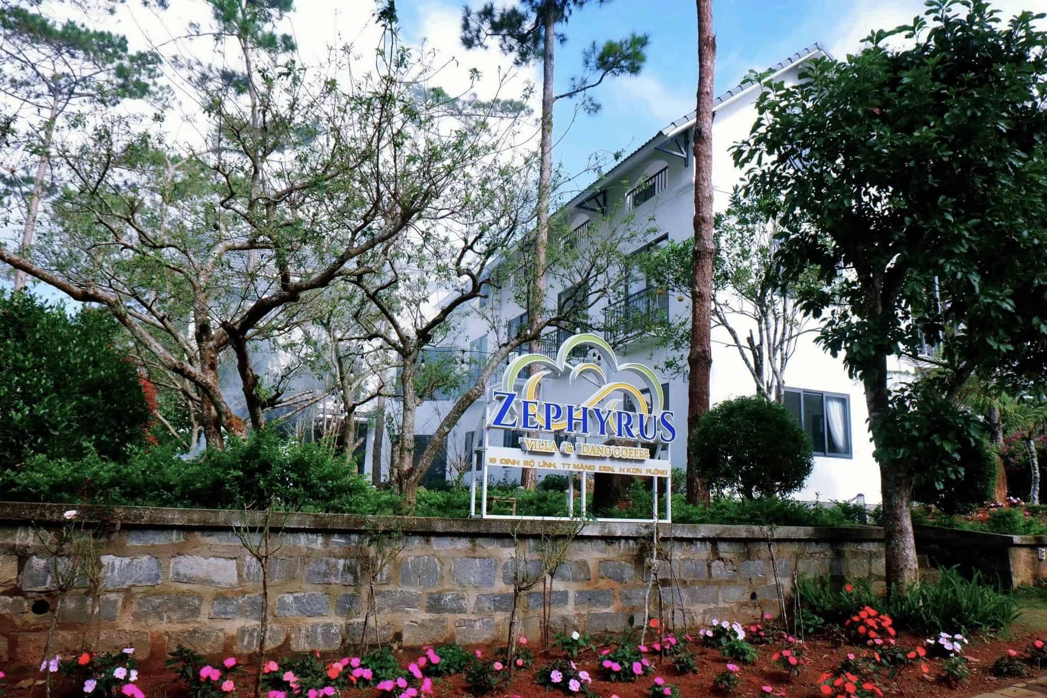 villa Mang Den góc nhìn ngoài cổng của Zephyrus Villa